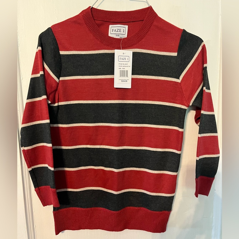 Faze 1 size 8(S) boys lightweight sweater-NWT